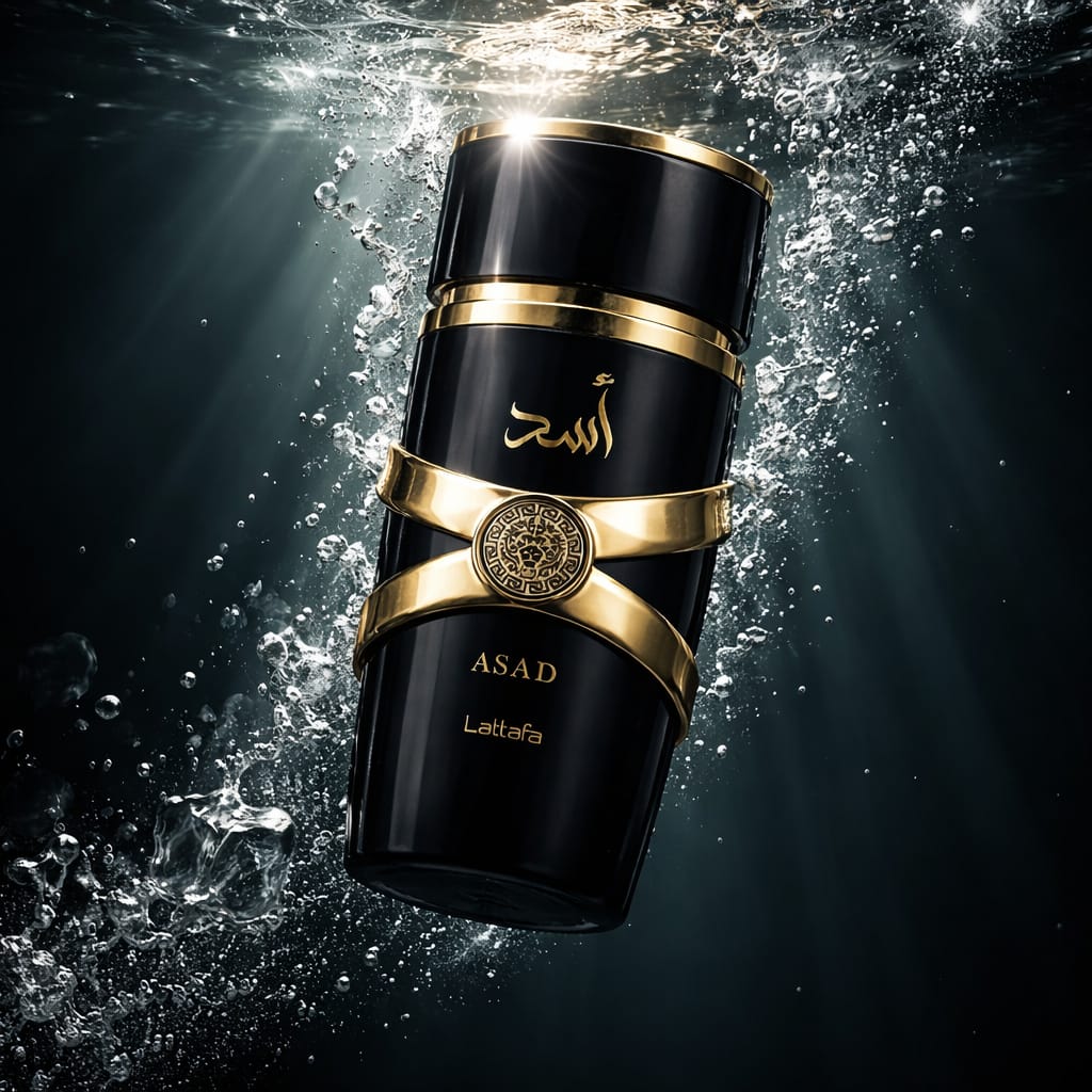Lattafa Asad Eau Parfum Spray  for Men 3.4 oz ( 100 ml)